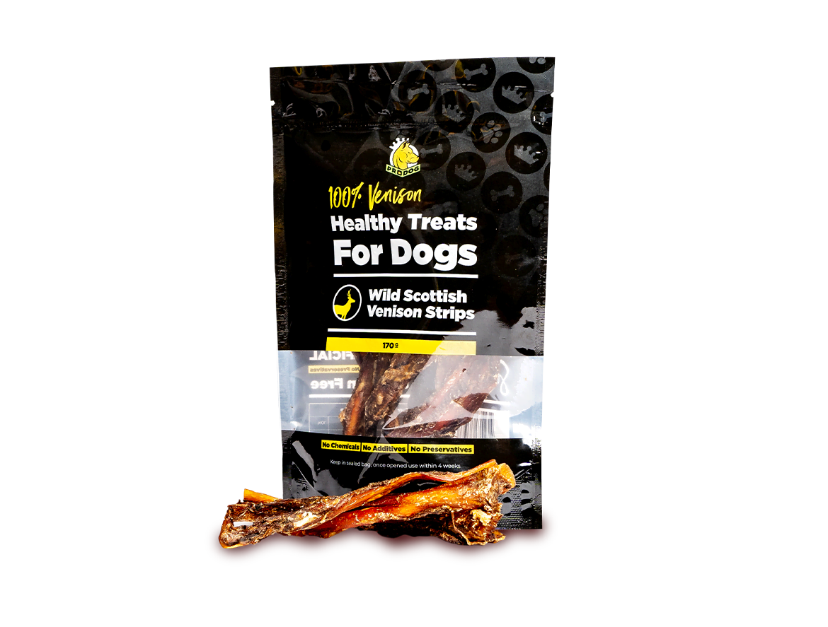 Venison Chews for Dogs | 170g Pack | Novel Protein | ProDog Raw