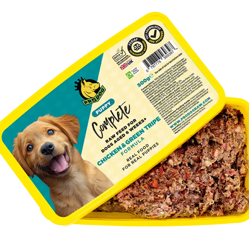 Chicken Green Tripe Raw Puppy Food Meal